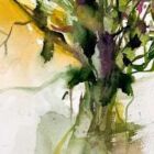 Detalle de A Dream of Flowers, obra de Moni Moka