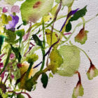Detalle de A Dream of Flowers, obra de Moni Moka