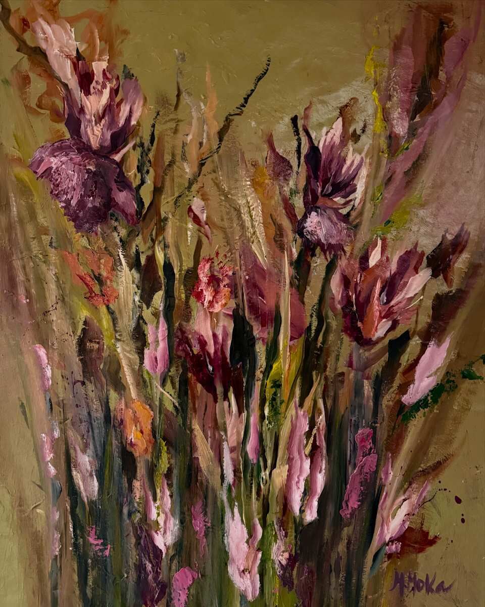 Armonía de invierno, obra de arte original de Moni Moka
