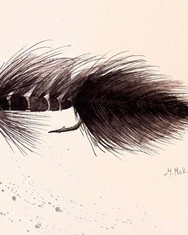 Black Fly Watercolor, acuarela de Moni Moka