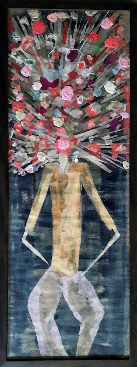 Cabeza de Flores, obra de arte original de Moni Moka