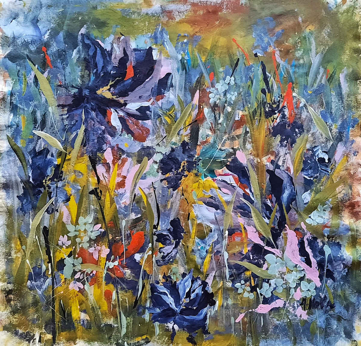 De Violetas, obra de arte original de Moni Moka