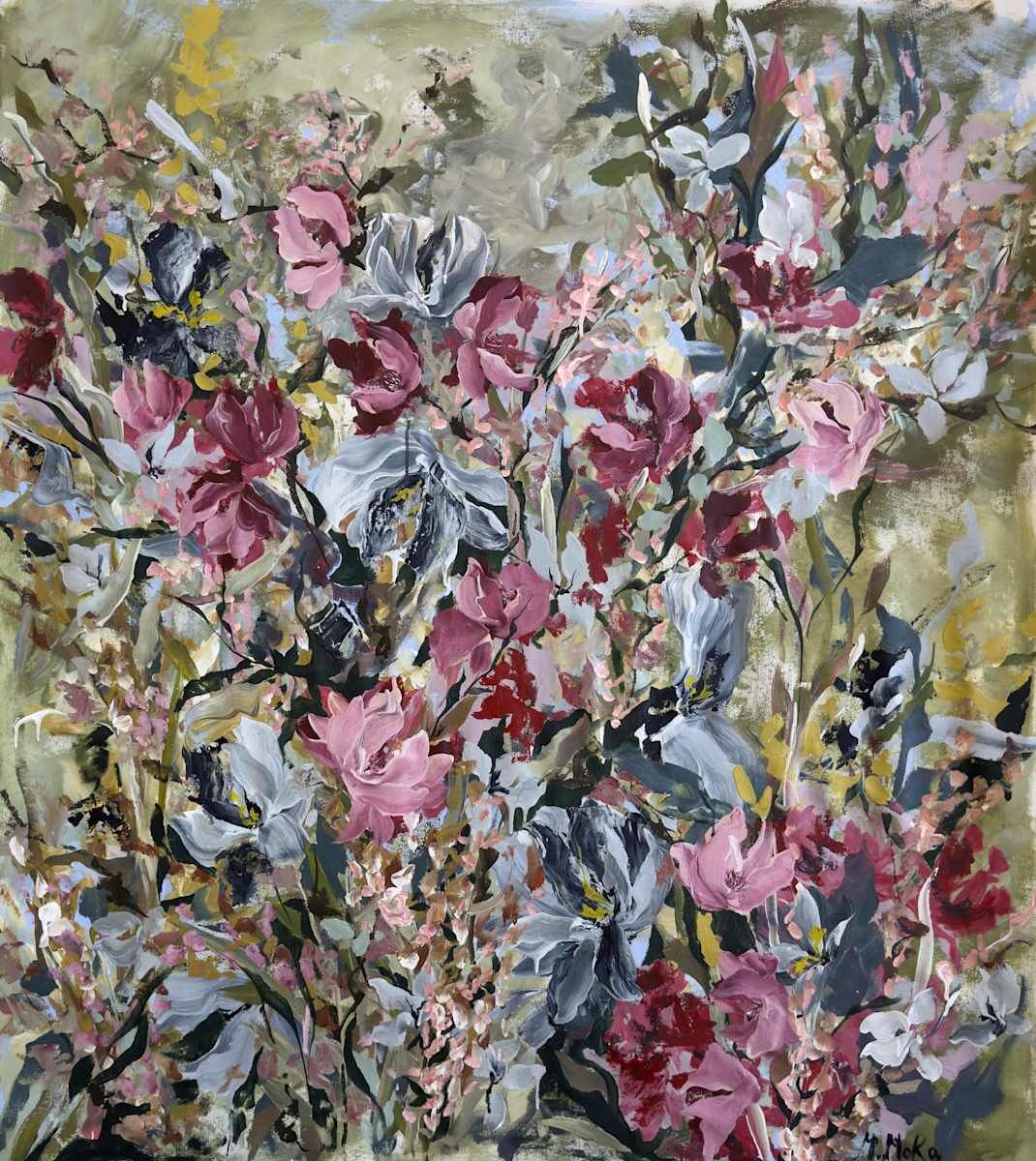 Entre Magnolias, obra de arte original de Moni Moka