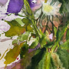 Detalle de Flores de Noche, obra de Moni Moka