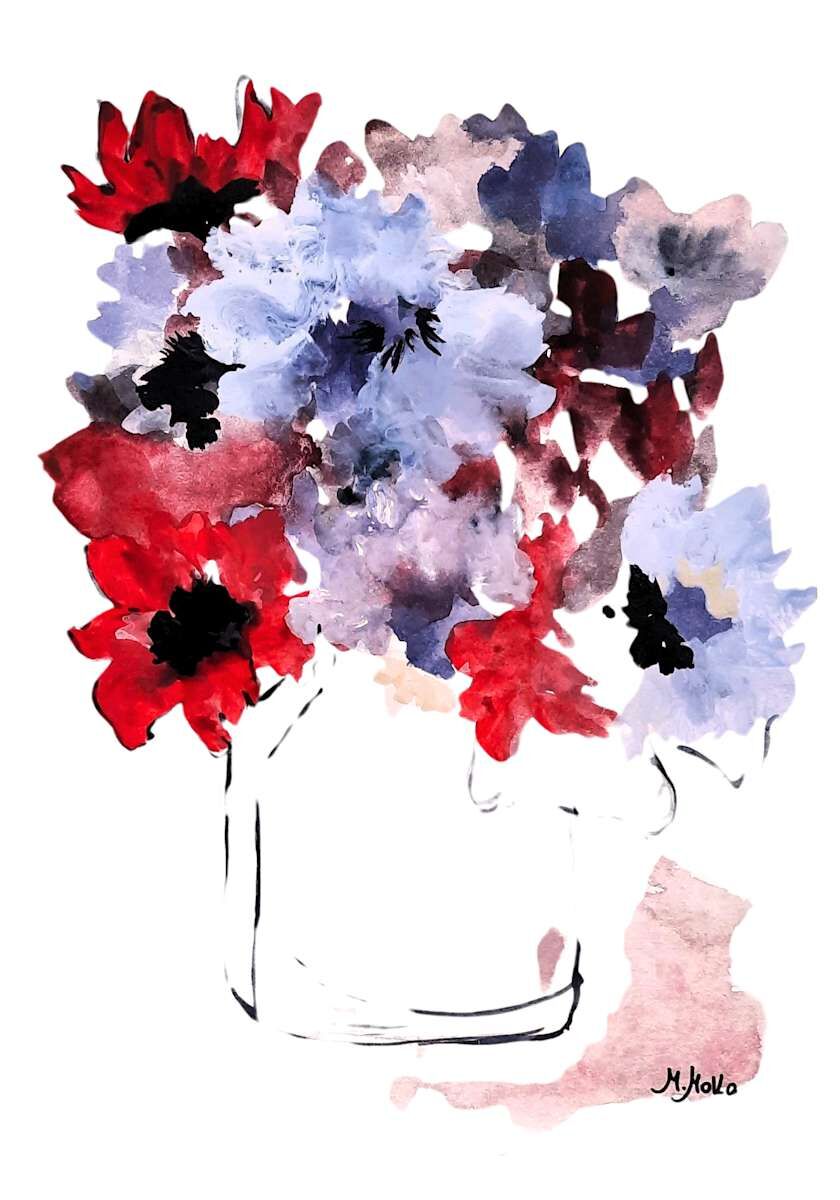 Ilusión, acuarela de Moni Moka