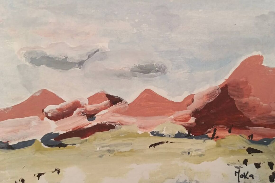 Montañas, acrílico de Moni Moka
