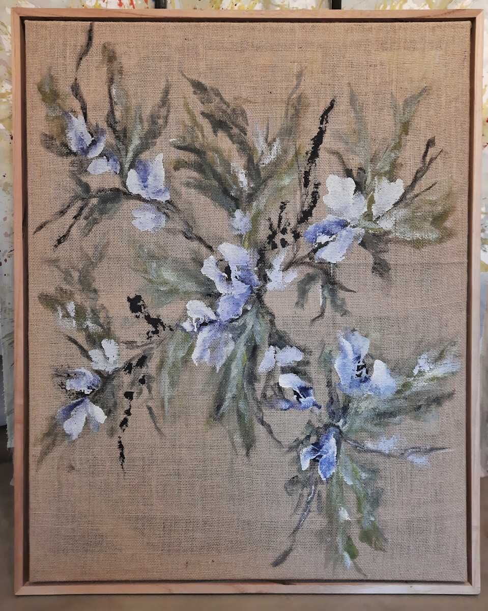 Otras flores en el campo, obra de arte original de Moni Moka