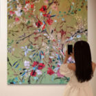 Detalle de Wild Bloom Theory Earth series, obra de Moni Moka